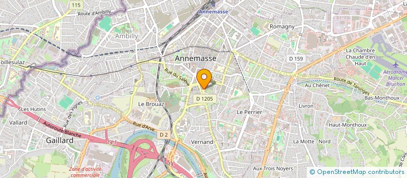 localisation de l'entreprise MONSIEUR KHEVYN VAN HAUVERMAT à ANNEMASSE