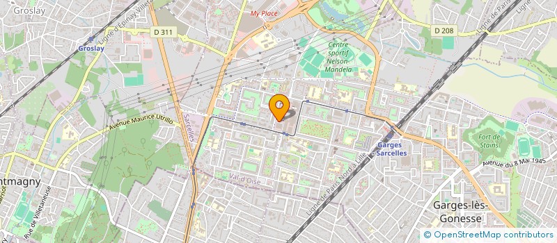 localisation de l'entreprise MONSIEUR KHEYALL SENEZAI  VILLIERS-LE-BEL