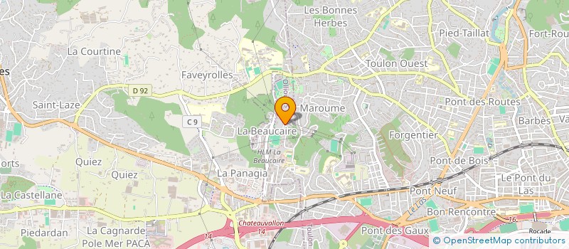 localisation de l'entreprise MONSIEUR KHIRDINE BENNOUR  OLLIOULES