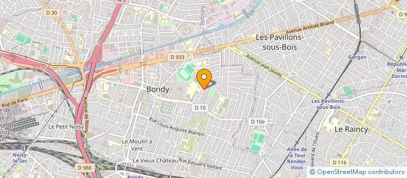 localisation de l'entreprise MONSIEUR KHIREDDINE TOUAZI  BONDY