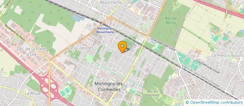 localisation de l'entreprise MONSIEUR KHIRREDDINE BOUHAFS  MONTIGNY-LES-CORMEILLES