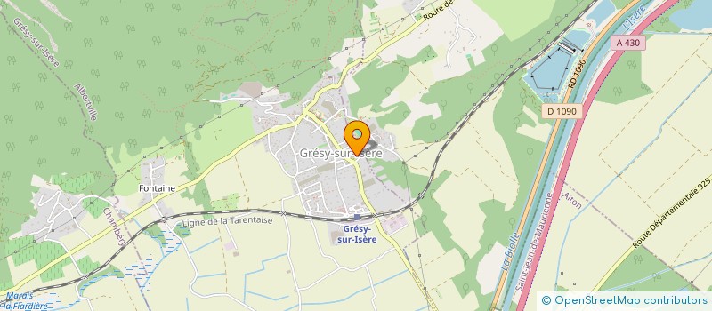 localisation de l'entreprise MONSIEUR KHOBEIB BENSELLAT  GRESY-SUR-ISERE