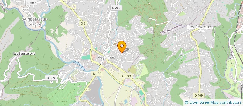 localisation de l'entreprise MONSIEUR KHODIR ALI  PEGOMAS