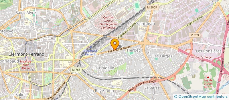 localisation de l'entreprise MONSIEUR KHONGOR ERDENEBAT  CLERMONT-FERRAND