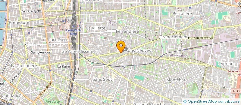 localisation de l'entreprise MONSIEUR KHOUBAIB NAIMI  VAULX-EN-VELIN