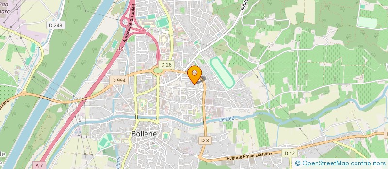 localisation de l'entreprise MONSIEUR KHOUBAYEB FATNASSI  BOLLENE