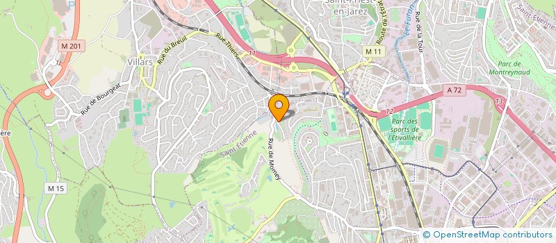 localisation de l'entreprise MONSIEUR KHOUDIR BENCHIKH  SAINT-ETIENNE