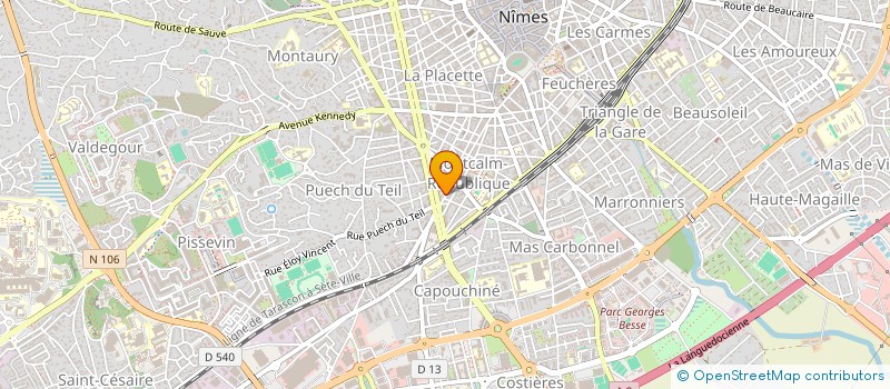 localisation de l'entreprise MONSIEUR KHRALED OSMANI  NIMES