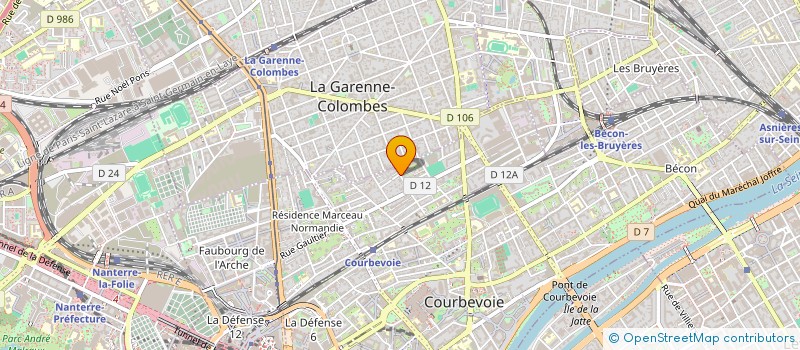 localisation de l'entreprise MONSIEUR KIARASH SEDIGHIAN à COURBEVOIE