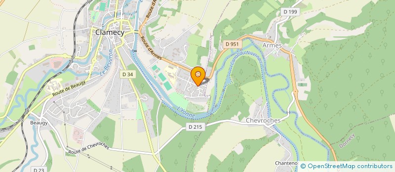 localisation de l'entreprise MONSIEUR KIDD SERGE PARDANAUD à CLAMECY