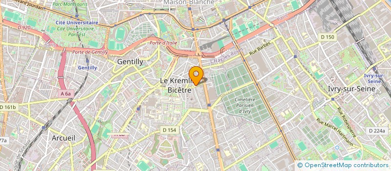 localisation de l'entreprise MONSIEUR KIEN BUI à LE KREMLIN-BICETRE