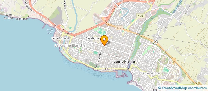 localisation de l'entreprise MONSIEUR KIERAN BENETEAU à SAINT-PIERRE