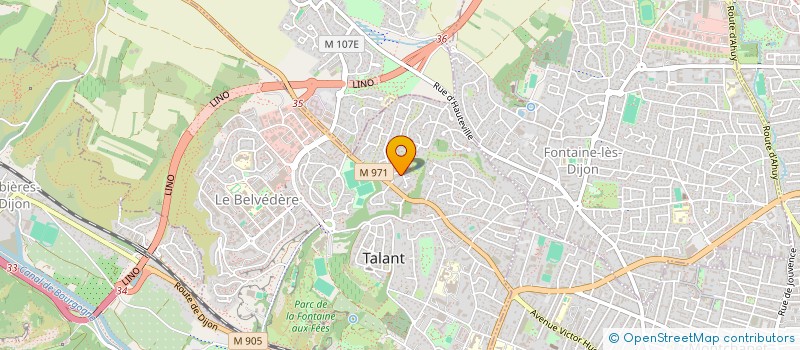 localisation de l'entreprise MONSIEUR KIERAN CHAMSON  TALANT