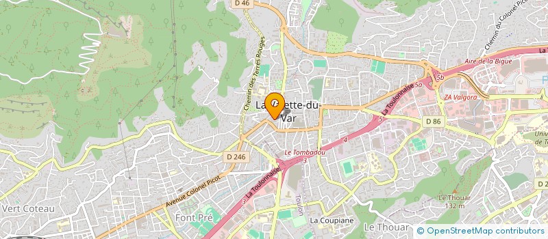 localisation de l'entreprise MONSIEUR KIERAN DERACHE  LA VALETTE-DU-VAR