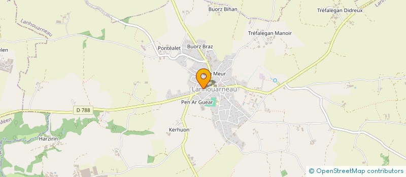 localisation de l'entreprise MONSIEUR KIERAN LE BORGNE  LANHOUARNEAU