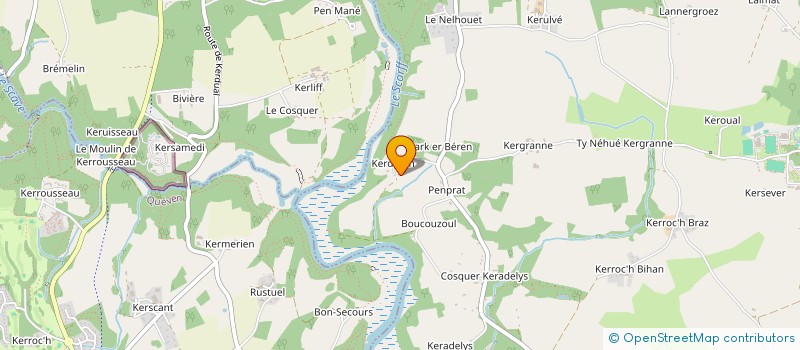 localisation de l'entreprise MONSIEUR KIERAN LELEUX à CAUDAN