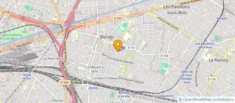 localisation de l'entreprise MONSIEUR KILAM KETO MALEKA  BONDY