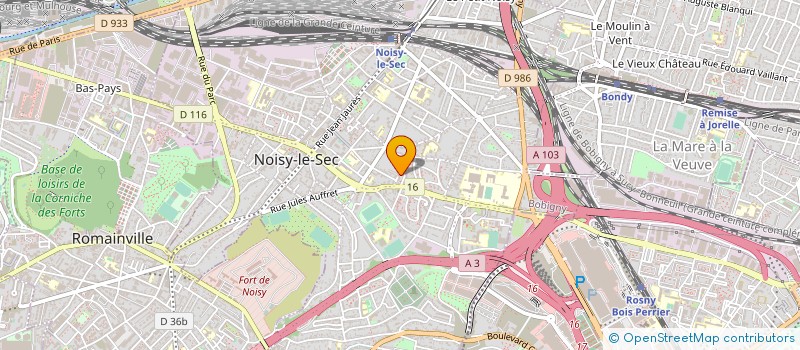 localisation de l'entreprise MONSIEUR KILANI OUERIEMMI à NOISY-LE-SEC