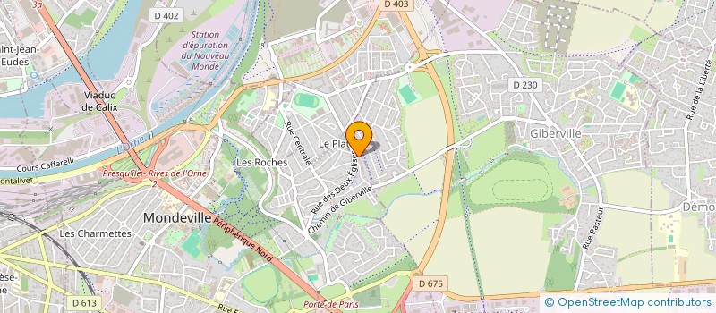 localisation de l'entreprise MONSIEUR KILIAN ACHABOUB  MONDEVILLE