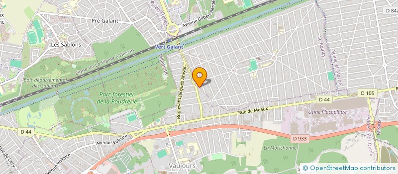 localisation de l'entreprise MONSIEUR KILIAN ADELAIDE  VAUJOURS