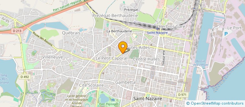 localisation de l'entreprise MONSIEUR KILIAN BONAMY à SAINT-NAZAIRE