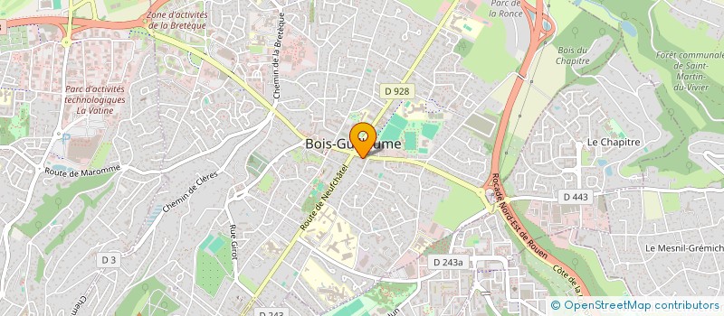 localisation de l'entreprise MONSIEUR KILIAN BORDEAU à BOIS-GUILLAUME