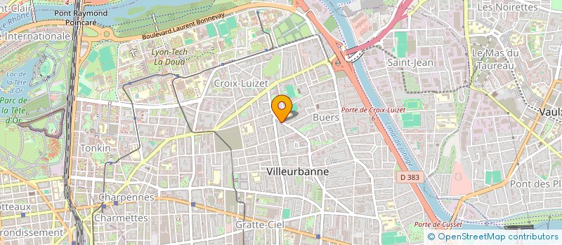 localisation de l'entreprise MONSIEUR KILIAN BOUGEARD  VILLEURBANNE