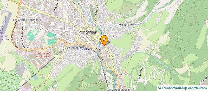 localisation de l'entreprise MONSIEUR KILIAN CHARPENTIER  PONTARLIER