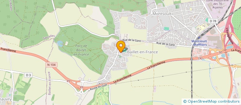 localisation de l'entreprise MONSIEUR KILIAN CUSSAGUET  BAILLET-EN-FRANCE