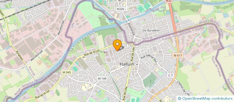 localisation de l'entreprise MONSIEUR KILIAN DERENSY  HALLUIN