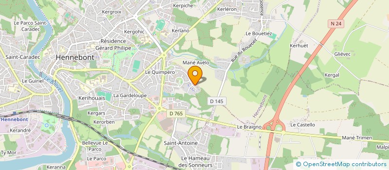 localisation de l'entreprise MONSIEUR KILIAN DUBOURG  HENNEBONT