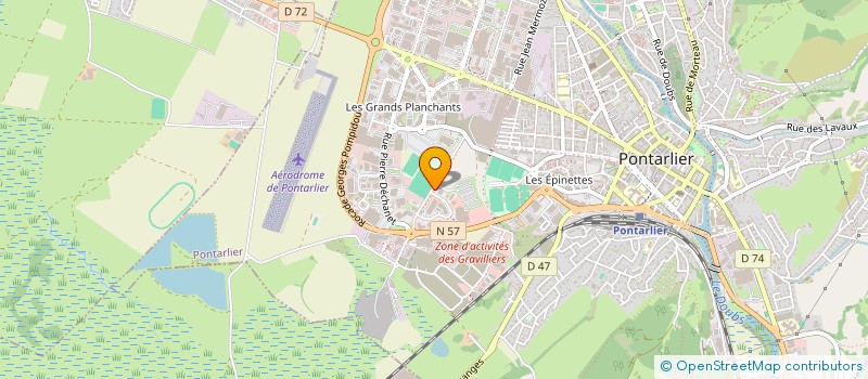 localisation de l'entreprise MONSIEUR KILIAN GEFFRAY  PONTARLIER