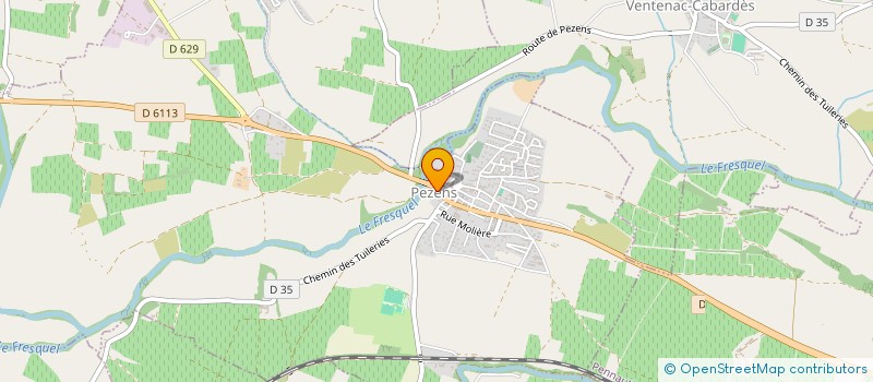 localisation de l'entreprise MONSIEUR KILIAN GUERTON  PEZENS