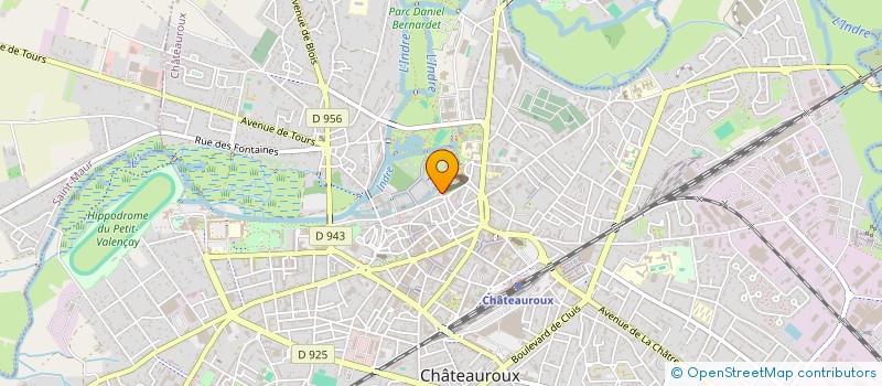 localisation de l'entreprise MONSIEUR KILIAN HERVIER à CHATEAUROUX