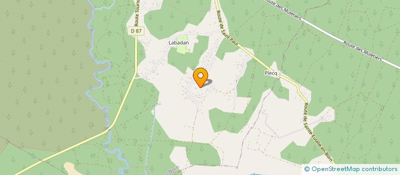 localisation de l'entreprise MONSIEUR KILIAN JOURDE  SAINTE-EULALIE-EN-BORN