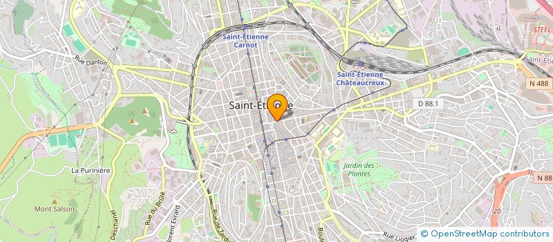 localisation de l'entreprise MONSIEUR KILIAN LARCHER  SAINT-ETIENNE