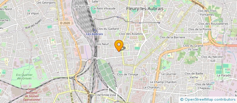 localisation de l'entreprise MONSIEUR KILIAN LAVERGNE à FLEURY-LES-AUBRAIS