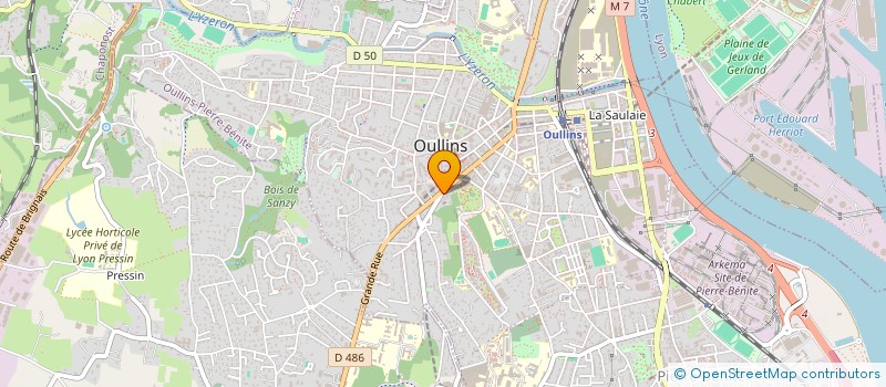 localisation de l'entreprise MONSIEUR KILIAN LE ROC'H  OULLINS-PIERRE-BENITE