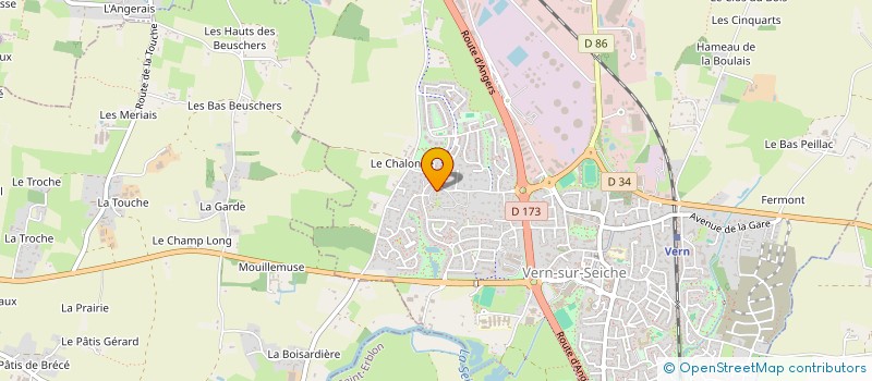 localisation de l'entreprise MONSIEUR KILIAN LEVREL  VERN-SUR-SEICHE