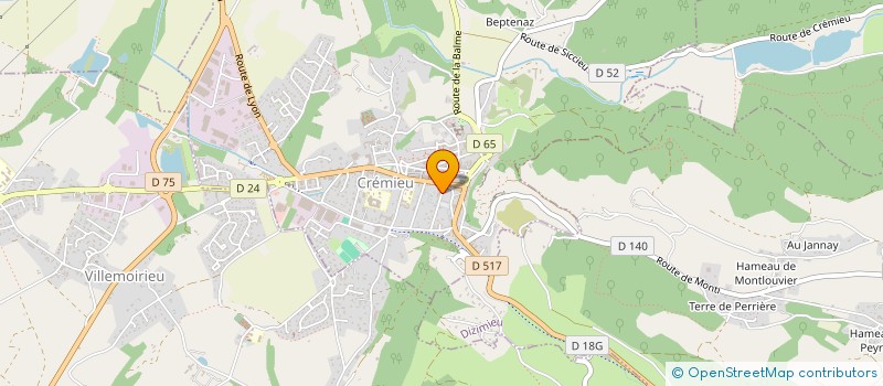 localisation de l'entreprise MONSIEUR KILIAN MOLLAS  CREMIEU