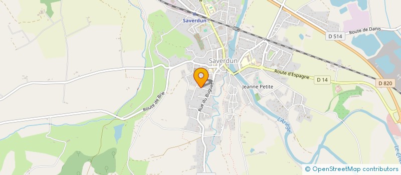 localisation de l'entreprise MONSIEUR KILIAN POULAIN à SAVERDUN