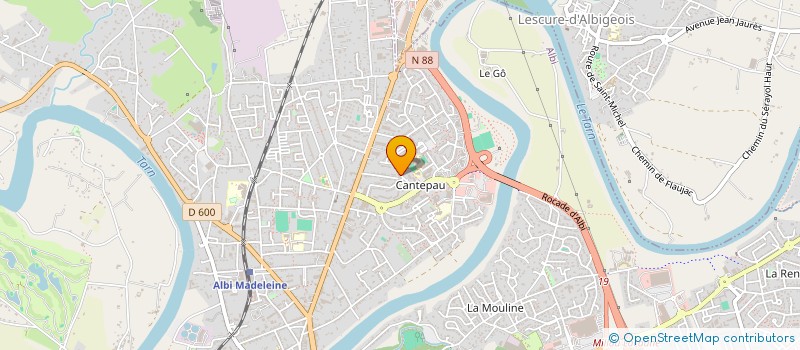 localisation de l'entreprise MONSIEUR KILIANN GROUSSET à ALBI