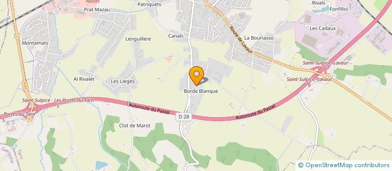 localisation de l'entreprise MONSIEUR KILLIAN AMALRIC à SAINT-SULPICE-LA-POINTE