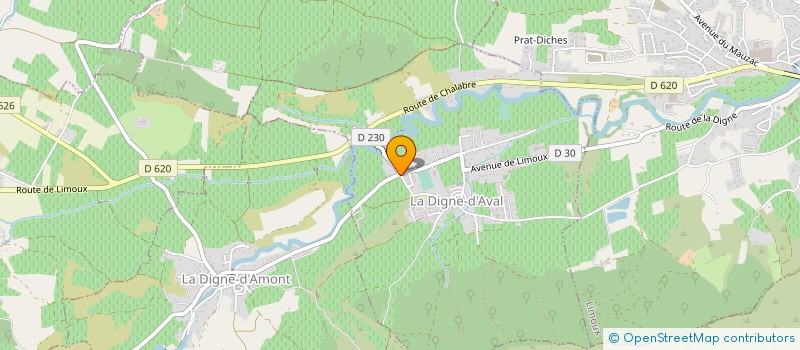 localisation de l'entreprise MONSIEUR KILLIAN BERTRAND  LA DIGNE-D'AVAL