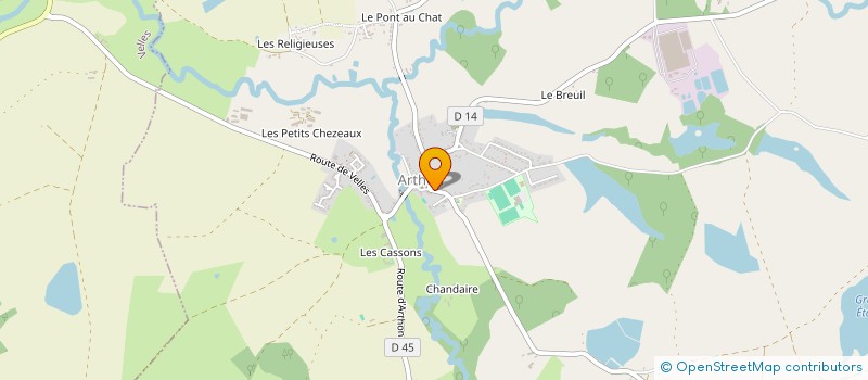 localisation de l'entreprise MONSIEUR KILLIAN CHARPENTIER à ARTHON