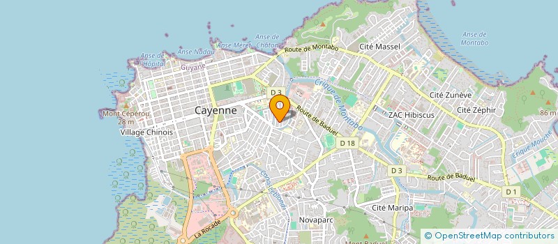 localisation de l'entreprise MONSIEUR KILLIAN CHRISPHONTE  CAYENNE