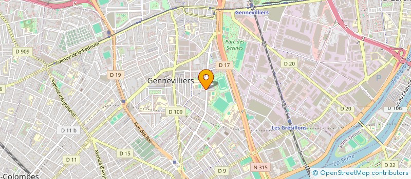 localisation de l'entreprise MONSIEUR KILLIAN DA SILVA à GENNEVILLIERS