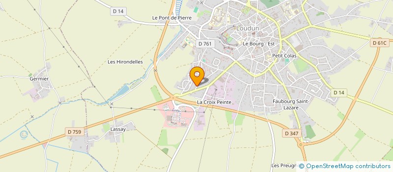 localisation de l'entreprise MONSIEUR KILLIAN DELAPORTE  LOUDUN