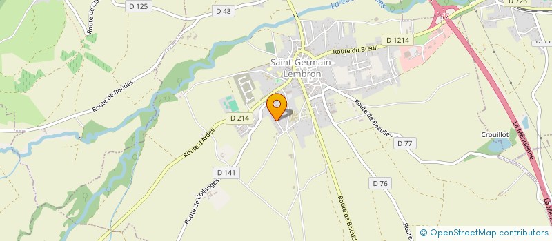 localisation de l'entreprise MONSIEUR KILLIAN DELTOUR  SAINT-GERMAIN-LEMBRON