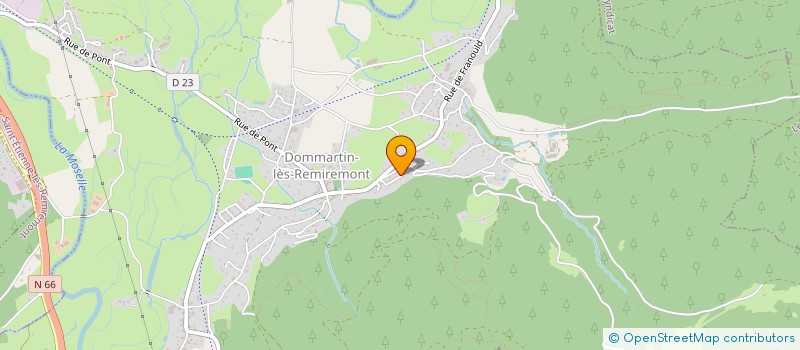 localisation de l'entreprise MONSIEUR KILLIAN DIETZ  DOMMARTIN-LES-REMIREMONT